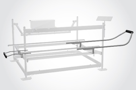 Boat stop accessory preventing overrunning of lift during entry