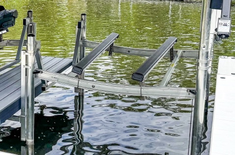 UltraBunks with pivoting aluminum/poly bunks mounted on support channels