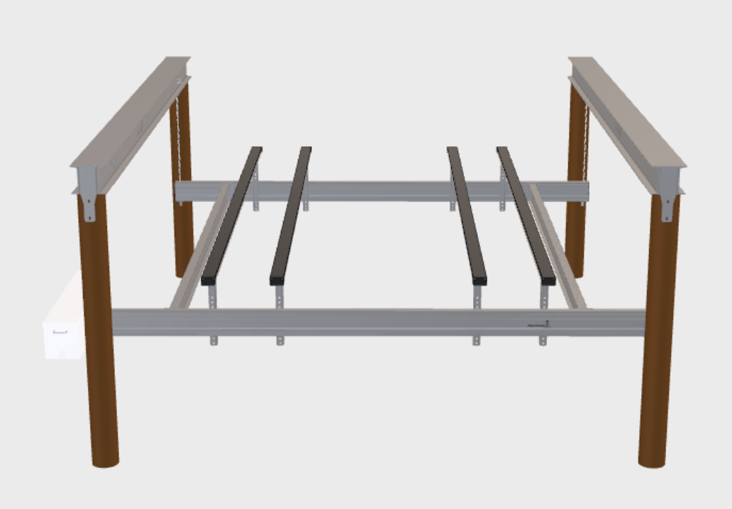 Double PWC platform and bunks for ShoreStation permanent boat lifts