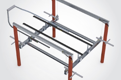 Bow and motor Boat Stops for precise positioning on ShoreStation lift