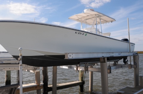 ShoreStation DC motor lift operating without shore power after a storm